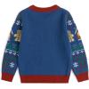 imageSimplee kids Ugly Christmas Sweater Family Matching Outfits for Holiday Party Knitted PulloverNavy Wooden House