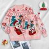 imageSimplee kids Ugly Christmas Sweater Family Matching Outfits for Holiday Party Knitted PulloverPink Santa Claus