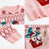 imageSimplee kids Ugly Christmas Sweater Family Matching Outfits for Holiday Party Knitted PulloverPink Santa Claus