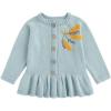 imageSimplee kids Baby Girls Fall Winter Cardigan Sweaters Coats Outfits for ToddlersEbfloral Blue