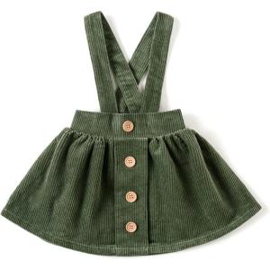 imageSimplee kids Toddler Girl Dress Girls Corduroy Sleeveless Dress for Fall 3M10TTfallgreen