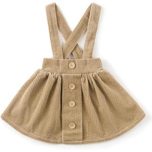 imageSimplee kids Toddler Girl Dress Girls Corduroy Sleeveless Dress for Fall 3M10TTfallkhaki