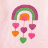 imageSimplee kids Baby Pullover Sweater Valentines Outfit Love Embroidery Knit Sweaters Coat for Autumn Fall and WinterPink Rainbow