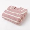 imageSimplee kids Baby Pullover Sweater Valentines Outfit Love Embroidery Knit Sweaters Coat for Autumn Fall and WinterPink Stripe