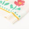 imageSimplee kids Baby Pullover Sweater Valentines Outfit Love Embroidery Knit Sweaters Coat for Autumn Fall and WinterWhite Flowers