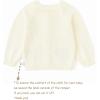imageSimplee kids Baby Sweater Cardigan Jacquard CableKnit Spring Coat Long Sleeve Cardigan for Baby GirlAbeige