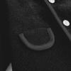 imageSimplee kids Girls Dress Coat Lapel Button Winter Jackets Coats Long Sleeve Outerwear with Pockets 414YearBlacka