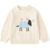 imageSimplee kids Baby Girl Knit Sweater with Bear in The Pocket Toddler Pullover Sweater Cute Fall Winter ClothesEsheep