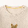 imageSimplee kids Baby Girl Knit Sweater with Bear in The Pocket Toddler Pullover Sweater Cute Fall Winter ClothesFembroidered Kangaroo