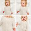 imageSimplee kids Baby Girl White Sweater Knitted Cardigan for Toddler 17Years Open Front Coats Spring Summer Kids Solid Jacket White 1218Months