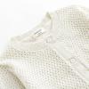 imageSimplee kids Baby Girl White Sweater Knitted Cardigan for Toddler 17Years Open Front Coats Spring Summer Kids Solid Jacket White 1218Months