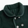imageSimplee kids Girls Dress Coat Lapel Button Winter Jackets Coats Long Sleeve Outerwear with Pockets 414YearDark Green