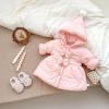 imageSimplee kids Toddler Winter Coat Baby Girl Jacket With Hood Warm Newborn OuterwearPink