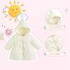 imageSimplee kids Toddler Winter Coat Baby Girl Jacket With Hood Warm Newborn OuterwearWhite