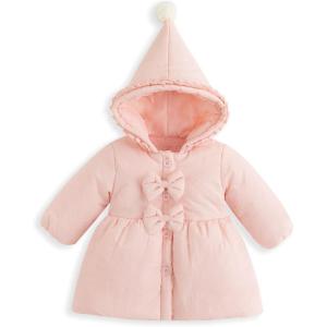 imageSimplee kids Toddler Winter Coat Baby Girl Jacket With Hood Warm Newborn OuterwearPink