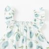 imageSimplee kids Baby Girls Summer Romper Onesie Infant Newborn Floral Ruffled Sleeveless BodysuitFlblue