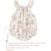 imageSimplee kids Baby Girls Summer Romper Onesie Infant Newborn Floral Ruffled Sleeveless BodysuitPink Flower