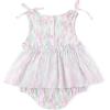 imageSimplee kids Baby Girls Summer Romper Onesie Infant Newborn Floral Ruffled Sleeveless BodysuitPink Tulle