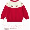 imageSimplee kids Baby Sweater Animal Leopard Printed Baby Cardigan for Autumn FallAcherry Red