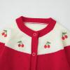 imageSimplee kids Baby Sweater Animal Leopard Printed Baby Cardigan for Autumn FallAcherry Red