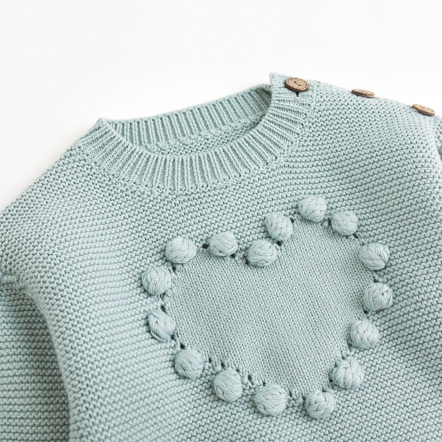 imageSimplee kids Baby Pullover Sweaters Heart Knit Sweater Coat for Autumn Fall and Winter 3M3TAaagrayish Blue
