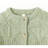 imageSimplee kids Baby Cardigan Cable Knit Toddler Cardigan Long Sleeve Fall Winter Open Front Knit SweatersCbean Paste Green
