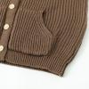 imageSimplee kids Baby Cardigan Cable Knit Toddler Cardigan Long Sleeve Fall Winter Open Front Knit SweatersCcoffeecolored