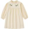 imageSimplee kids Baby Girls Peter Pan Collar Dress Long Sleeve Dress for Winter Autumn 12M6TBegie