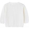 imageSimplee kids Baby Girl Thin Sweater Solid Cardigans Baby Girls Long Sleeve CardiganD  White
