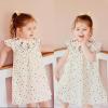 imageSimplee kids Toddler Girl Dresses Ruffled Sleeves Summer Sundress Dress Bohemian Dress