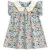 imageSimplee kids Baby Girl Smocked Dress Summer Casual Short Sleeve Dresses Floral Print Sundress Princess Dress for ToddlersCamulticolor1