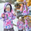image:imageSimplee kids Girls Waterproof Snow Jacket Fleece Winter Windproof Ski Jackets for Toddler Girls Hooded Warm CoatMpink Purple Universe