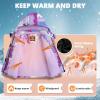 image:imageSimplee kids Girls Waterproof Snow Jacket Fleece Winter Windproof Ski Jackets for Toddler Girls Hooded Warm CoatOpurple Graffiti