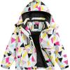 image:imageSimplee kids Girls Waterproof Snow Jacket Fleece Winter Windproof Ski Jackets for Toddler Girls Hooded Warm CoatRgeometry