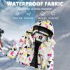 image:imageSimplee kids Girls Waterproof Snow Jacket Fleece Winter Windproof Ski Jackets for Toddler Girls Hooded Warm CoatRgeometry