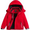 image:imageSimplee kids Girls Waterproof Snow Jacket Fleece Winter Windproof Ski Jackets for Toddler Girls Hooded Warm CoatBbred