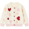 image:imageSimplee kids Baby Cardigan Cable Knit Toddler Cardigan Long Sleeve Fall Winter Open Front Knit SweatersDcolored Hearts