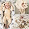 image:imageSimplee kids Animal Bunny Baby Easter Romper Long Ear Rabbit Hoodie Romper Jumpsuit with ZipperBlight Yellow