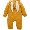image:imageSimplee kids Animal Bunny Baby Easter Romper Long Ear Rabbit Hoodie Romper Jumpsuit with ZipperCyellow