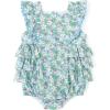 image:imageSimplee kids Baby Girls Romper Sleeveless Summer Outfits Rompers baby rompers girl Floral Pattern Button One Piece OutfitBlue Floral