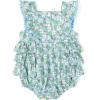 image:imageSimplee kids Baby Girls Romper Sleeveless Summer Outfits Rompers baby rompers girl Floral Pattern Button One Piece OutfitBlue Floral