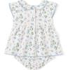 image:imageSimplee kids Baby Girls Romper Sleeveless Summer Outfits Rompers baby rompers girl Floral Pattern Button One Piece OutfitBlue Rabbit