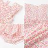 image:imageSimplee kids Baby Girls Romper Sleeveless Summer Outfits Rompers baby rompers girl Floral Pattern Button One Piece OutfitDiamond Pink Floral