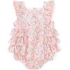 image:imageSimplee kids Baby Girls Romper Sleeveless Summer Outfits Rompers baby rompers girl Floral Pattern Button One Piece OutfitPink Floral