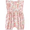 image:imageSimplee kids Baby Infant Girls Summer Romper Dress Summer Cotton Ruffle Sleeve Floral Onesies for 3 Months Pink Floral