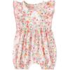 image:imageSimplee kids Baby Infant Girls Summer Romper Dress Summer Cotton Ruffle Sleeve Floral Onesies for 3 Months Pink Floral