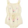 image:imageSimplee kids Baby Girl Knit Romper Fall Sleeveless Pompoms Rompers Newborn Little Girl Overall Jumpsuit OutfitsAbeige Floral