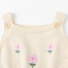 image:imageSimplee kids Baby Girl Knit Romper Fall Sleeveless Pompoms Rompers Newborn Little Girl Overall Jumpsuit OutfitsAbeige Floral