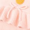 image:imageSimplee kids Baby Girl Knit Romper Fall Sleeveless Pompoms Rompers Newborn Little Girl Overall Jumpsuit OutfitsApink Ruffle