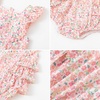 image:imageSimplee kids Baby Girls Romper Sleeveless Summer Outfits Rompers Pink Floral Pattern for 1218 Months